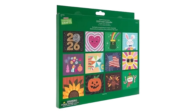 2026 Diamond Art Wall Calendar Kit