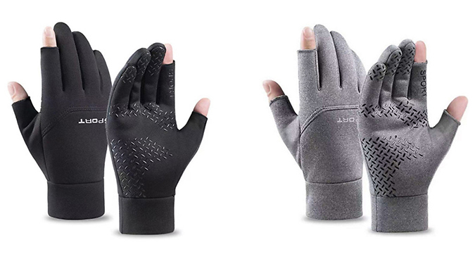 Go Groopie J-Star Direct Warm Fleece Waterproof Sports Gloves - 2 Colours