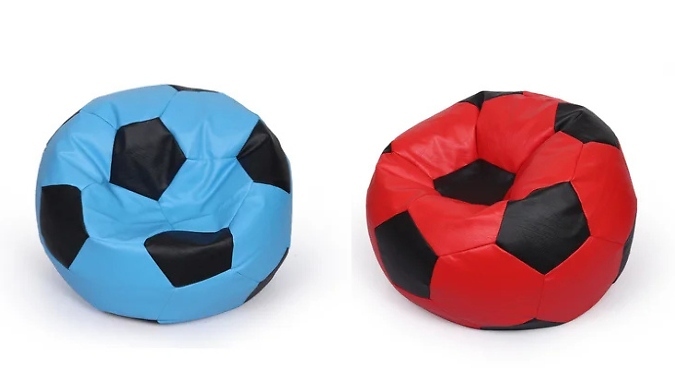 PU Leather Football Beanbags - 2 Colours