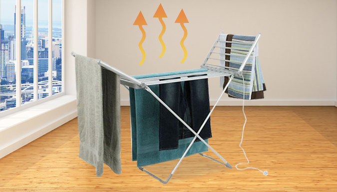 Heated Electric Clothes Airer