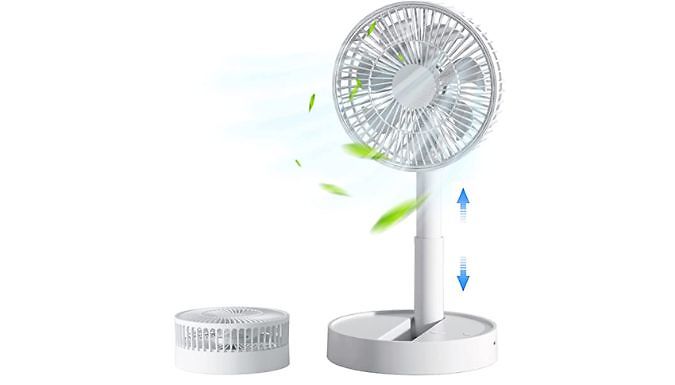 Ultra-Quiet High-Wind Mini Desk Fan