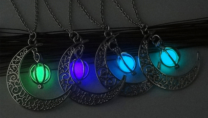 Glow in the hot sale dark moon pendant