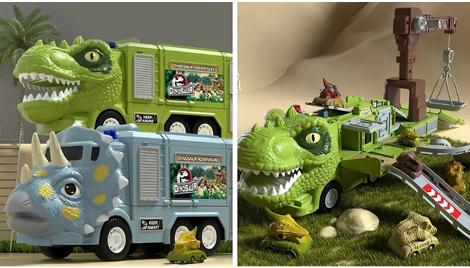 Dinosaur Transforming Transport Truck Toy - 3 Styles