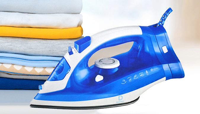 2600W Cordless and Corded Steam Iron - Purple or Blue