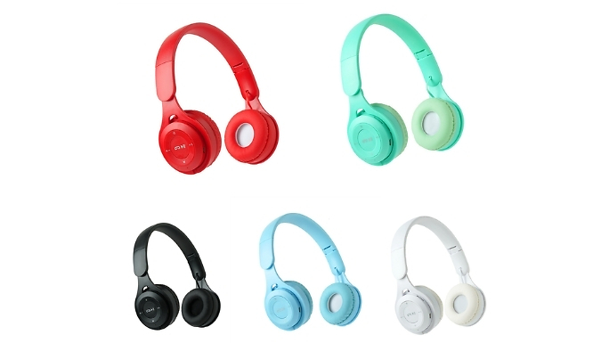 Wireless Bluetooth Headphones - 5 Colours from Go Groopie