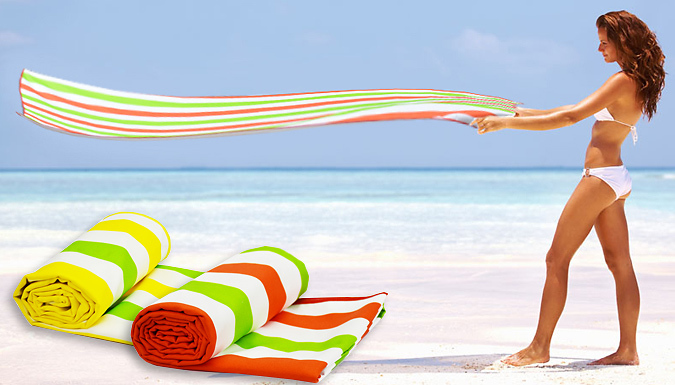 Extra Large Beach Towel 100% Cotton Velour Bath Sheet Holidays Jumbo Pool  UK