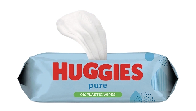 Huggies Pure Plastic Free 99% Water Baby Wipes - 12, 24 or 36 Pack!