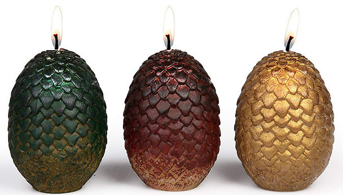 Dragon Egg Candle 3 Colours Set