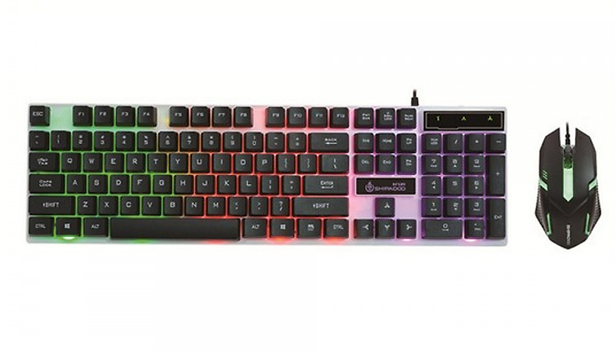 Wired Luminous Keyboard And Mouse Set - 2 Colours