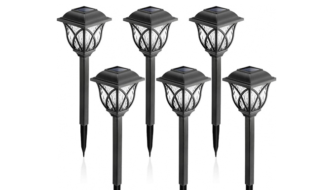 LED Waterproof Solar Lanterns - 2 or 6