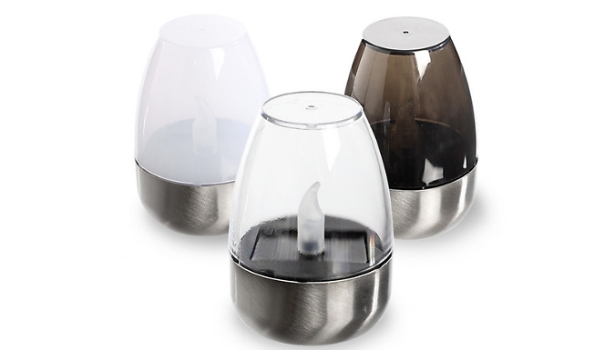 6-Pack of Outdoor Solar Candle Lamps - 3 Colours!