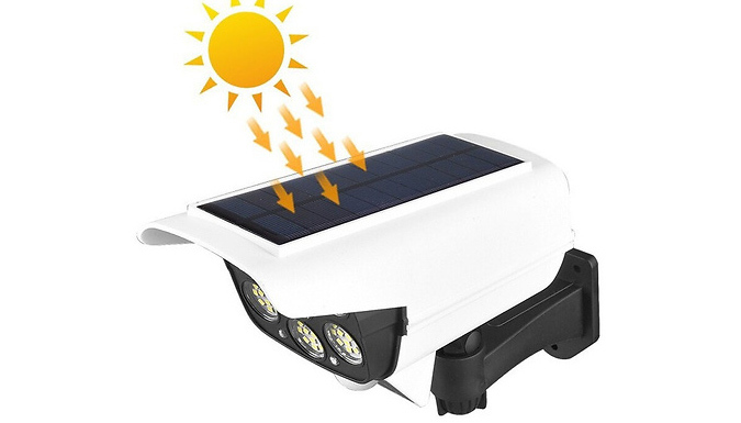 77-LED Solar Security Dummy Camera Light
