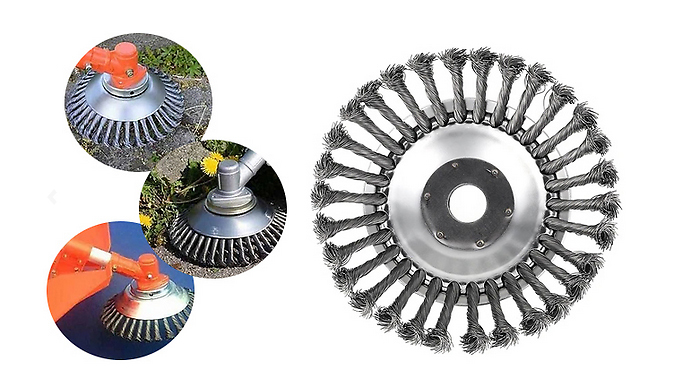 Pollyjoy 6 or 8-Inch Wired Round-Edge Weed Trimmer Head Blade