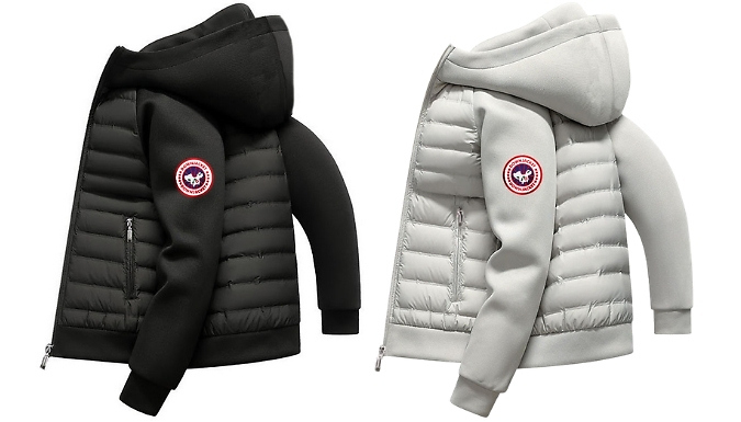 Men’s Quilted Hooded Puffer Jacket - 2 Colours!