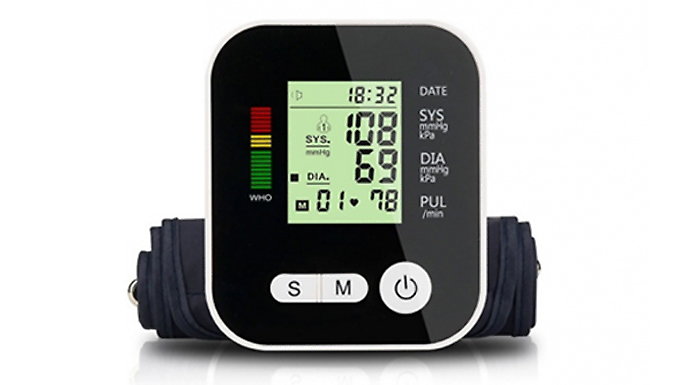 4-in-1 Blood Pressure Monitor with LCD Display + Voice Function from Go Groopie IE