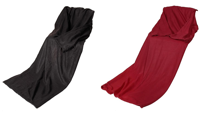 Super Soft Snuggle Blanket With Sleeves - 6 Colours