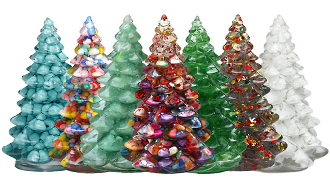 Christmas Tree Resin Pebble Ornament - 6 Styles