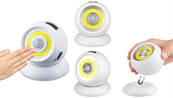 1 or 2 Portable 360° Motion Activated Night Lights