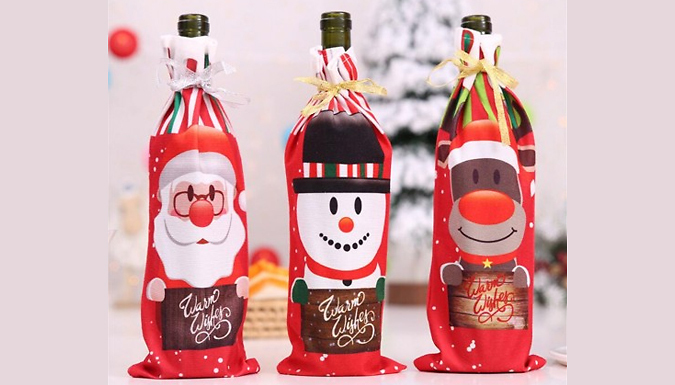 Christmas Wine Bottle Bag - 3 Designs