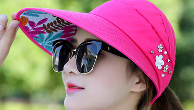 Folding Visor-Style Sun Hat - 5 Colours