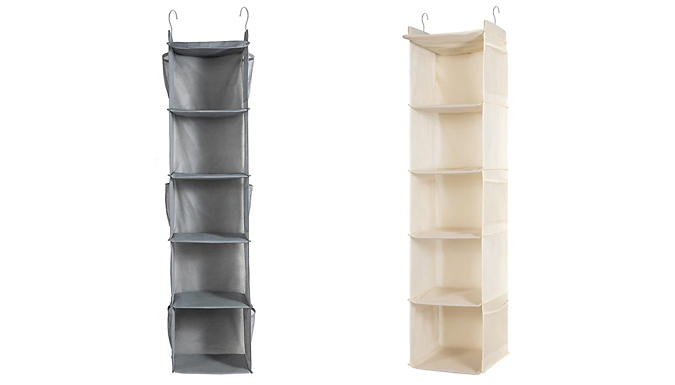 Foldable Wardrobe Hanging Storage Caddy - 2 Colours