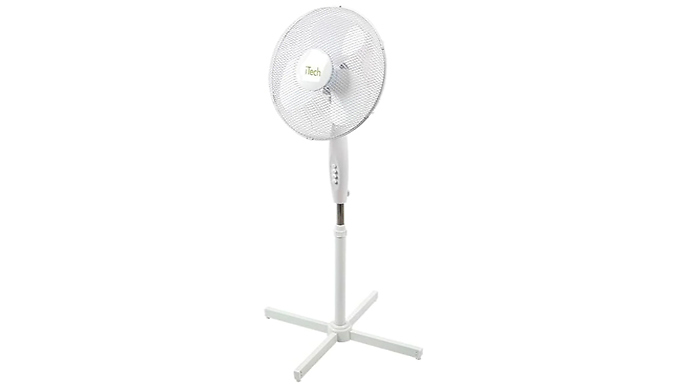 16-Inch Oscillating 3-Speed Pedestal Fan