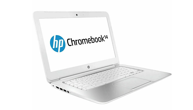 14-Inch HP G1 Chromebook with 16GB Storage - White