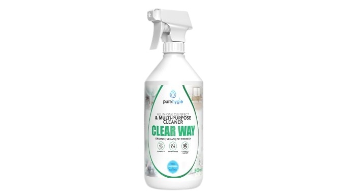 500ml All In One Disinfect & Multi-Purpose Cleaner - Clear Way!