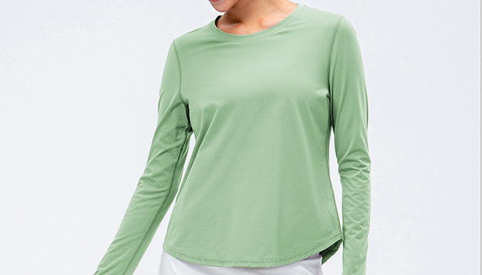 Women’s Quick-Drying Long Sleeve Yoga Top - 5 Colours & 5 Sizes