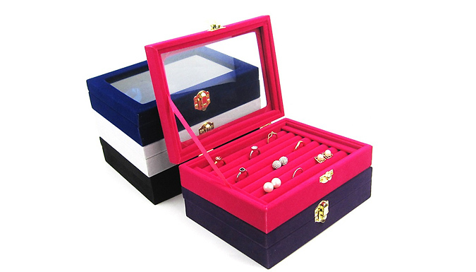 Jewellery Display Organizer Box - 5 Colours