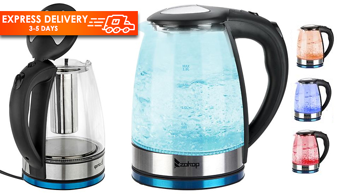 Electric Stainless Steel Colour Changing LED Kettle 1.8L