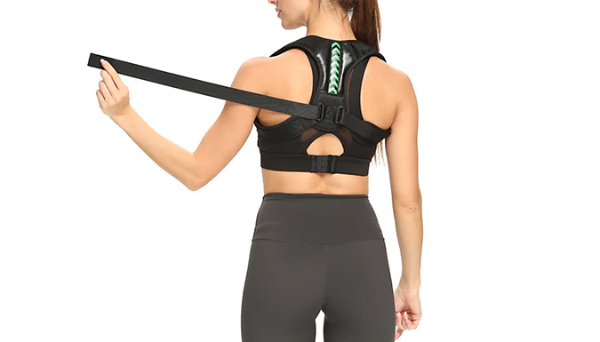 Adjustable Posture Correcting Back & Shoulder Brace - 3 Colours & 6 Sizes from Go Groopie