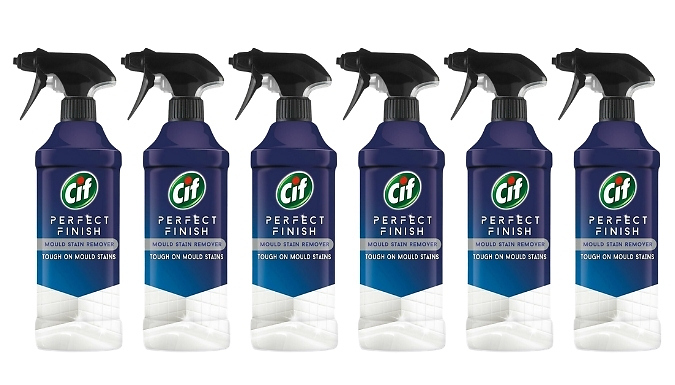 2, 6 or 12-Pack of CIF Perfect Finish Mould Stain Removal Spray - 435ml Per Bottle