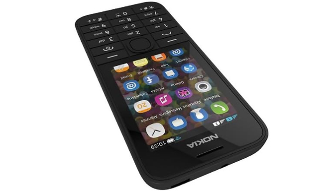 Nokia 208 2.4" 3G - Mobile Phone - Black - Vodafone