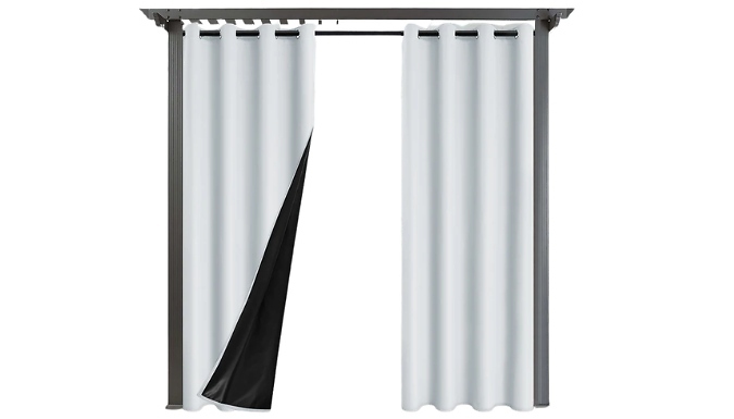 Outdoor Patio Blackout Curtain - 4 Colours, 3 Sizes!
