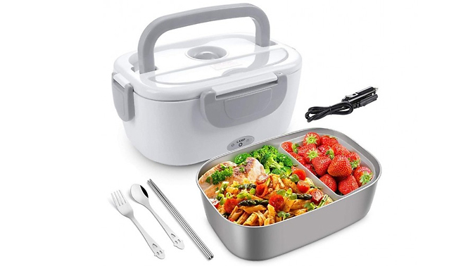 Go Groopie Supertrendinuk Portable Electric Heating Lunch Box - 6 Colours & 2 Plug Options