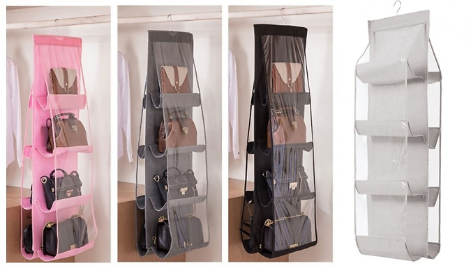 Hanging Transparent Storage Organiser - 2 Options & 3 Colours