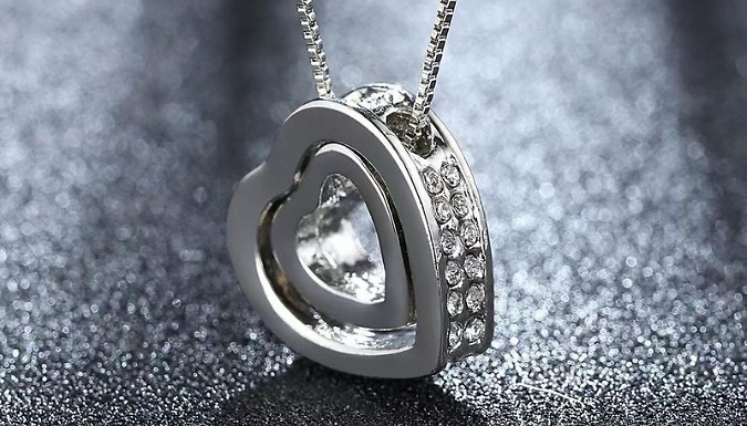 Silver Plated Heart Necklace