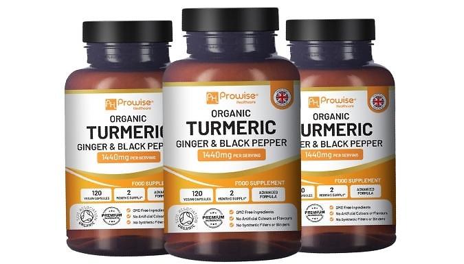 Multipurpose Prowise Turmeric with Black Pepper & Ginger - Up To 360 Vegan Capsules