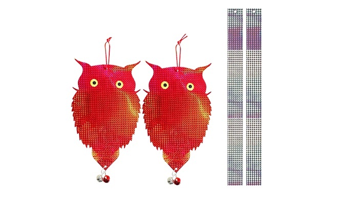 Double-Sided Reflective Bird-Repelling Decorations