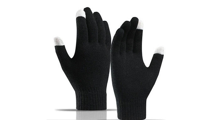 Touch Screen Winter Gloves - 2 Colours from Go Groopie IE