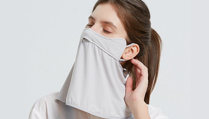 Breathable Sun Shade Face and Neck Mask - 9 Colours from Go Groopie