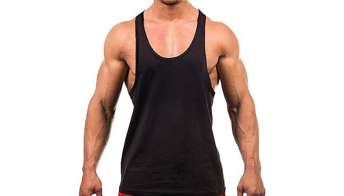 Scoop Neck Gym Vest Top - 6 Colours & 5 Sizes