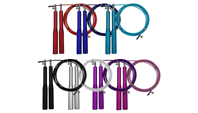 Metal Ultra-Speed Skipping Rope - 7 Colours