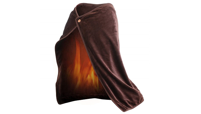 USB Heated Body Blanket Shawl - 3 Colours from Go Groopie