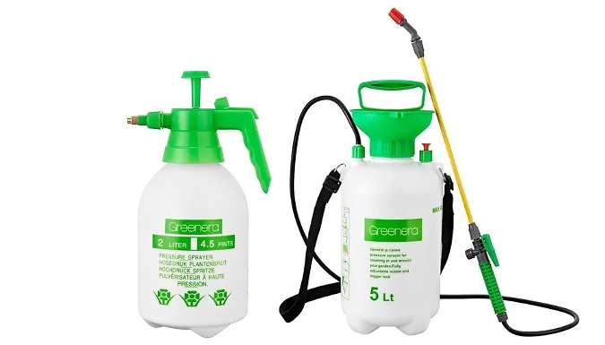 Adjustable Garden Hand Pump Pressure Sprayer- 2L or 5L!