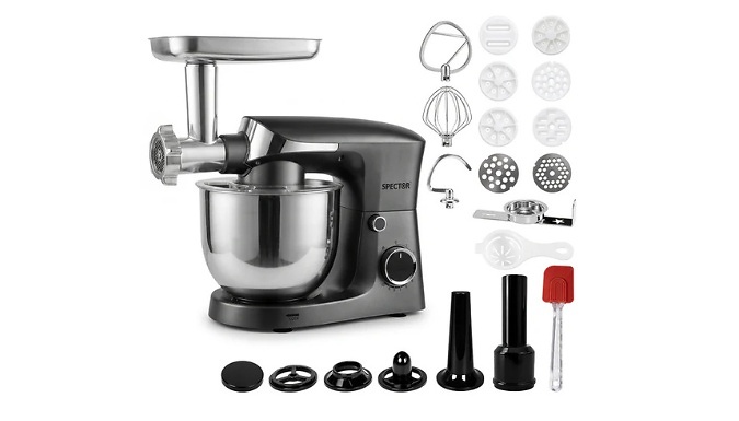 Spector 9 in 1 Stand Food Mixer - 10 Speeds!