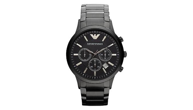 Emporio Armani AR2453 Men's Watch - Black Strap with Black Dial