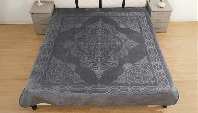 Ultra Soft Embossed Large Throw Blanket - 4 Colours