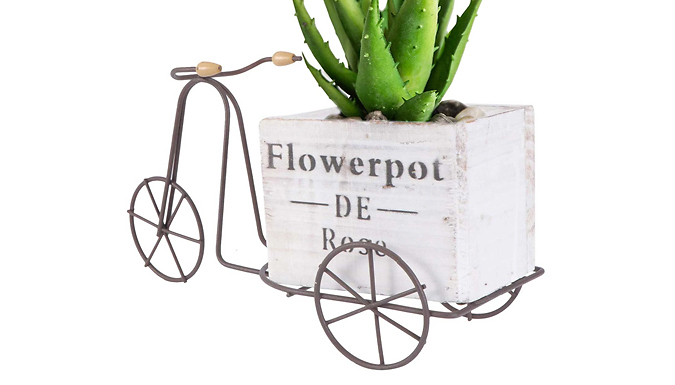 Go Groopie Obero Wooden Garden Bicycle Flower Pot - 2 Sizes & 2 Colours